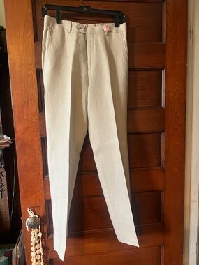 Ralph Lauren Cream Straight Dress Trousers - Kids